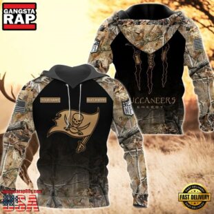 Tampa Bay Buccaneers Personalized Hoodie Camo Hunting Perfect Gift