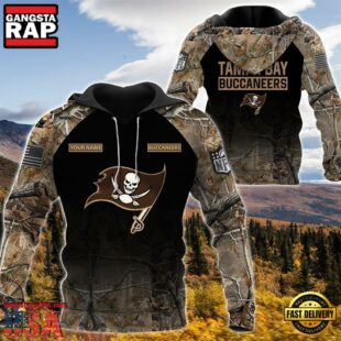 Tampa Bay Buccaneers Personalized Your Name Hunting Camo Hoodie