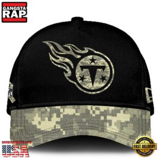 Tennessee Titans 2024 Salute to Service Club Black Camo Cap Gift For Veteran