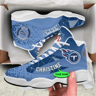 Tennessee Titans NFL Personalized Jordan 13 Shoes