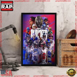 The NFL Playoff Super Bowl LIX 2025 Home Decor Framed Canvas Wall Art