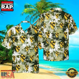 US Army 1st Cavalry Division Veteran Hawaiian Shirt