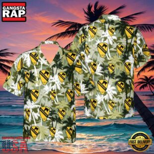 US Army 1st Cavalry Division Veteran Hawaiian Shirt