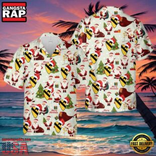 US Army 1st Cavalry Long Range Recon Patrol Veteran Hawaiian Shirt