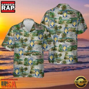 US Army 2-34 Armor Regiment Veteran Hawaiian Shirt