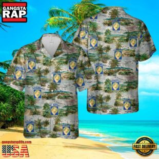 US Army 2-34 Armor Regiment Veteran Hawaiian Shirt