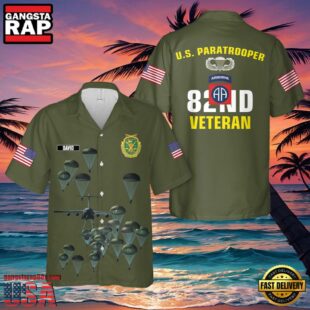 Us Army 82Nd Airborne Division Veteran Hawaiian Shirt