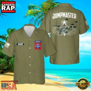 U.S. Army 82Nd Airborne Paratrooper Jumpmaster Hawaiian Shirt