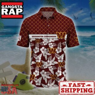 Washington Commanders NFL Palm Leaves Hawaiian Shirt