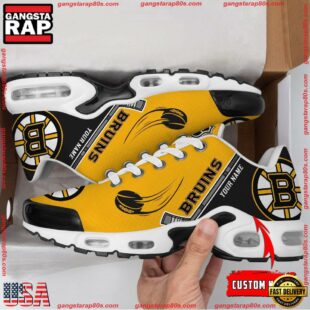 Boston Bruins Run with all your might Custom Name Air Max Plus Shoes