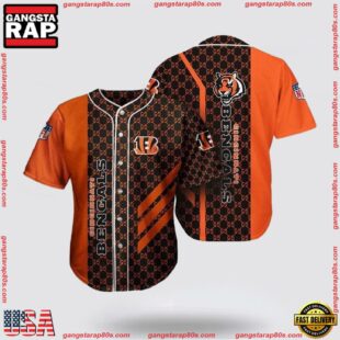 Cincinnati Bengals All Over Print Baseball Jersey Shirt