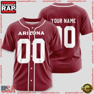 Custom Name And Number Arizona Cardinals NFL Team Baseball Jersey