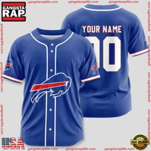 Custom Name And Number Buffalo Bills NFL Sport Baseball Jersey