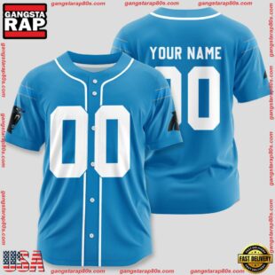 Custom Name And Number Carolina Panthers NFL Team Baseball Jersey