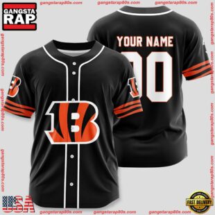 Custom Name And Number Cincinnati Bengals NFL Sport Baseball Jersey