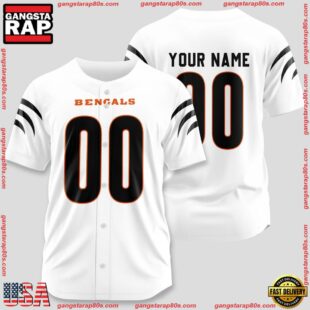 Custom Name And Number Cincinnati Bengals NFL Team Sport Baseball Jerseys