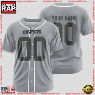 Custom Name And Number Dallas Cowboys NFL Team Sport Baseball Jersey