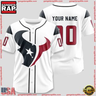 Custom Name And Number Houston Texans 2 NFL Sport Baseball Jersey