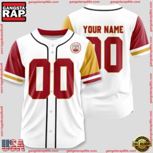 Custom Name And Number Kansas City Chiefs NFL Team Sport Baseball Jerseys