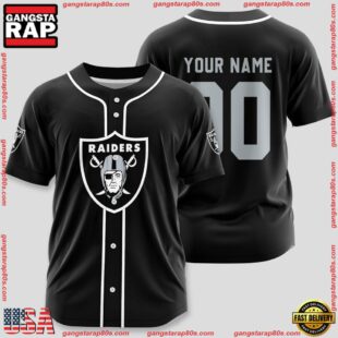 Custom Name And Number Las Vegas Raiders NFL Sport Baseball Jersey