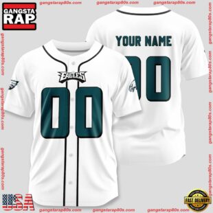 Custom Name And Number Philadelphia Eagles NFL Team Sport Baseball Jerseys