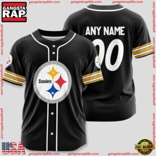 Custom Name And Number Pittsburgh Steelers NFL Sport Baseball Jersey