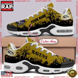 Custom Name NFL Baltimore Ravens Halloween Day Air Max Plus Shoes