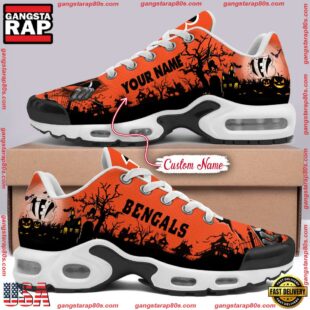 Custom Name NFL Cincinnati Bengals Halloween Day Air Max Plus Shoes