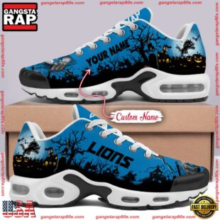 Custom Name NFL Detroit Lions Halloween Day Air Max Plus Shoes