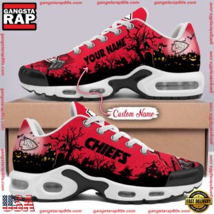 Custom Name NFL Kansas City Chiefs Halloween Day Air Max Plus Shoes