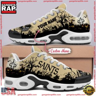 Custom Name NFL New Orleans Saints Halloween Day Air Max Plus Shoes