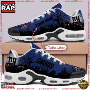 Custom Name NFL New York Giants Halloween Day Air Max Plus Shoes