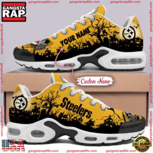 Custom Name NFL Pittsburgh Steelers Halloween Day Air Max Plus Shoes