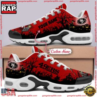 Custom Name NFL San Francisco 49ers Halloween Day Air Max Plus Shoes