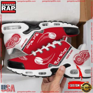 Detroit Red Wings Symbol of Hockeytown Custom Name Air Max Plus Shoes