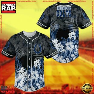 Indianapolis Colts Blue Baseball Jersey Shirt For NFL Fans