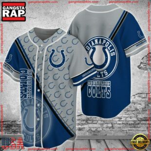 Indianapolis Colts NFL Sports Apparel Baseball Jersey Shirt