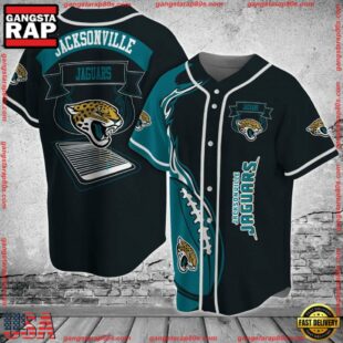 Jacksonville Jaguars NFL Baseball Jersey Shirt