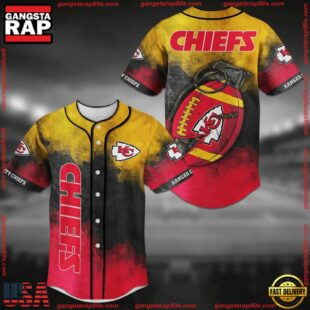 Kansas City Chiefs NFL Baseball Jersey Shirt