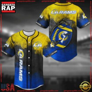 Los Angeles Rams NFL Baseball Jersey Shirt