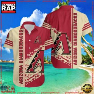 MLB Arizona Diamondbacks Abstract Paint Splash Hawaiian ShirtGroup