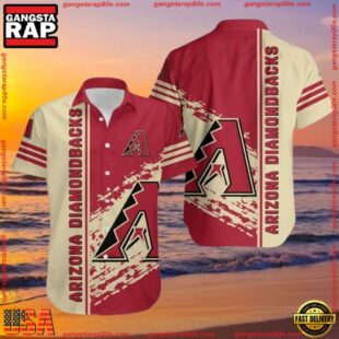 MLB Arizona Diamondbacks Abstract Paint Splash Hawaiian ShirtGroup