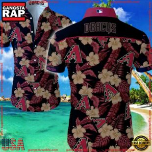 MLB Arizona Diamondbacks Aloha Hawaiian Shirt Summer Button UpGroup