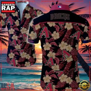 MLB Arizona Diamondbacks Aloha Hawaiian Shirt Summer Button UpGroup