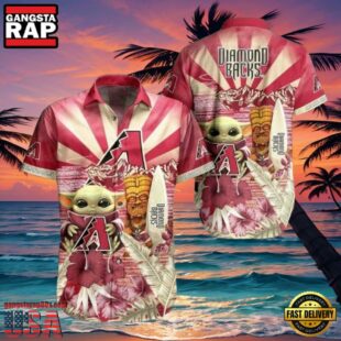 MLB Arizona Diamondbacks Baby Yoda Tiki Fantasy Style Hot Trending Summer Hawaiian Shirt