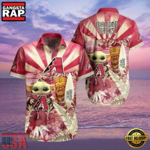 MLB Arizona Diamondbacks Baby Yoda Tiki Fantasy Style Hot Trending Summer Hawaiian Shirt