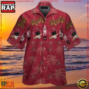 MLB Arizona Diamondbacks Beachside Equipment Hawaiian ShirtGroup