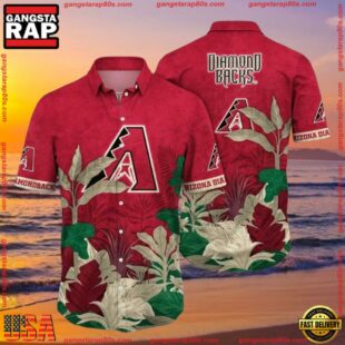 MLB Arizona Diamondbacks Bold Botanical Aloha ShirtGroup