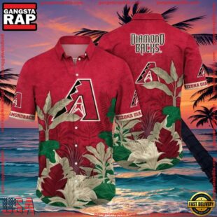 MLB Arizona Diamondbacks Bold Botanical Aloha ShirtGroup