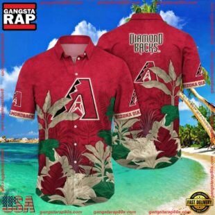 MLB Arizona Diamondbacks Bold Botanical Aloha ShirtGroup